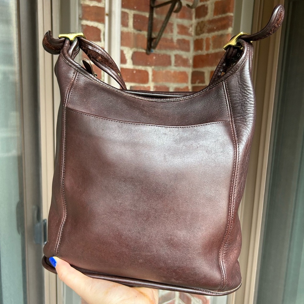 Vintage coach legacy slim duffel style 9060 mahogany brown bucket hobo y2k purse